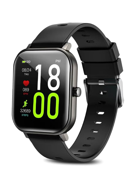 Pro Fitness Sports Classic Smartwatch with IP67 Waterproof and Bluetooth Calling, Black