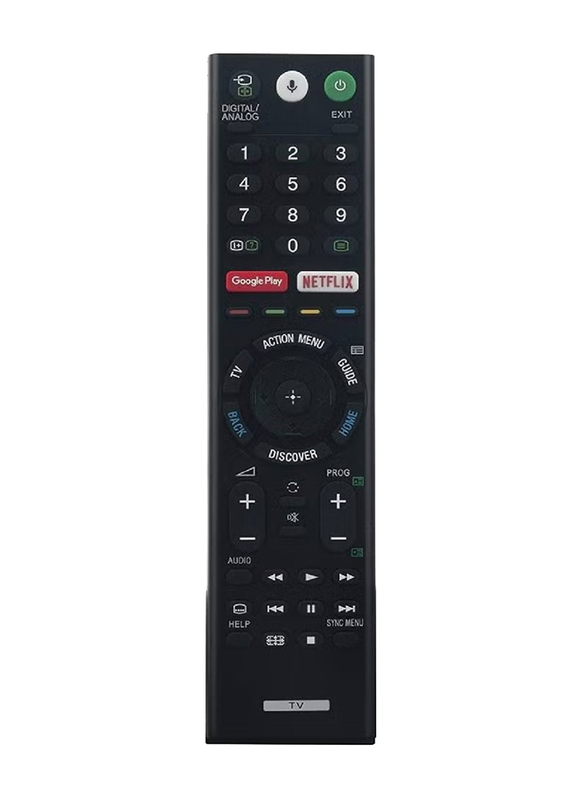 Ics Smart Remote control for Led And Smart TV, Black
