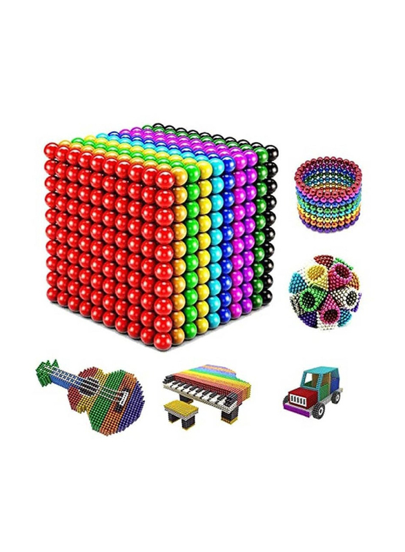 Colorful Building 3D Magnetic Balls Figures, 1500 Pieces, Multicolour