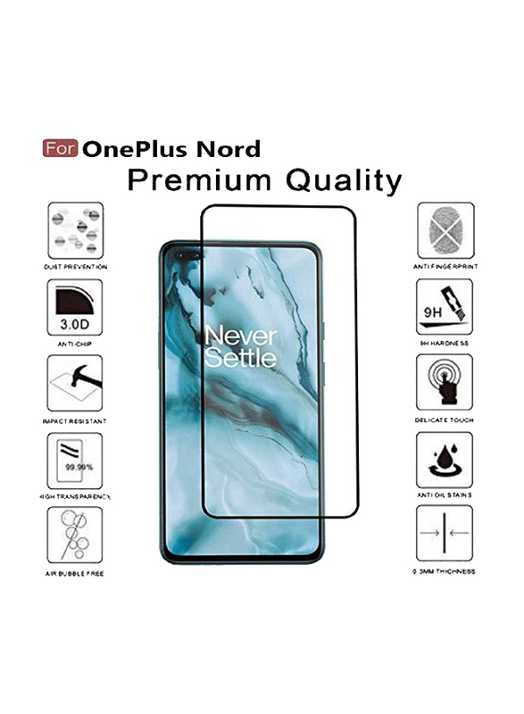 OnePlus Nord Tempered Glass Screen Protector, Clear