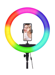 Ring Fill Light with Tripod, Multicolour