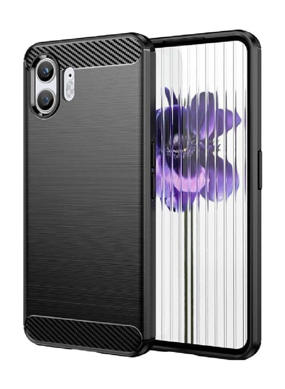 Zoomee Nothing Phone 2 Protective Soft Flexible Slim Anti-Scratch Shockproof Mobile Phone Case Cover, Black