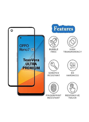 Oppo Reno 7 5g Full-Screen Tempered Glass Screen Protector, Clear/Black