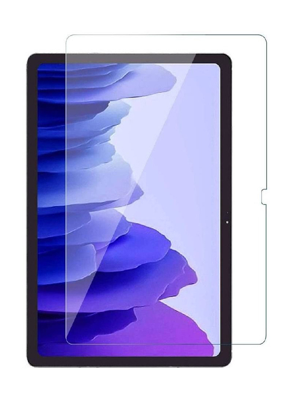 Samsung Galaxy Tab A7 Soft Rubber TPU Tablet Case Cover with Tempered Glass Screen Protecter, Clear