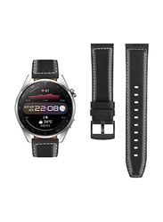 Replacement Leather Strap for Huawei Watch 3/Huawei Watch 3 Pro, Black