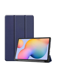 Dux Ducis Samsung Galaxy Tab S6 Lite Protective Stand Slim Lightweight Folio Hard Shell Tablet Case Cover, Blue