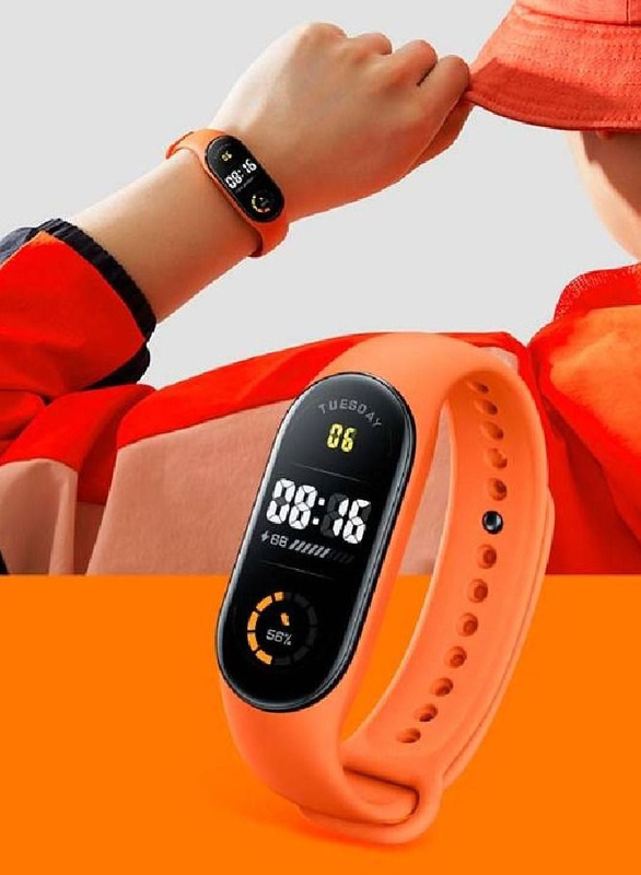 Replacement Soft Silicone Strap for Xiaomi Mi Band 7, Orange