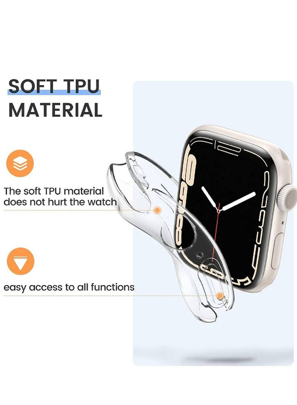 Screen Protector for Apple Watch Series 7 45mm, 2 Pieces, Clear