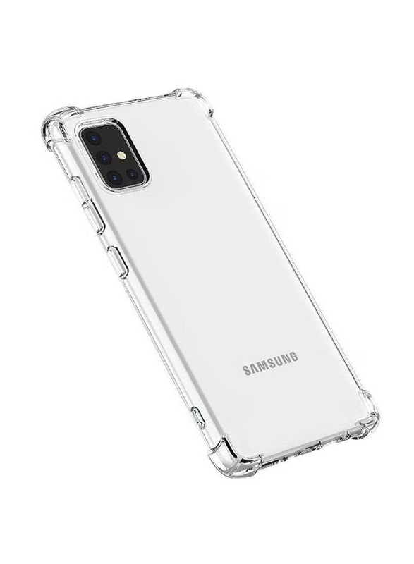 Samsung Galaxy A51 Protective Shock Absorption Bumper Soft Transparent Mobile Phone Case Cover, Clear