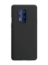 Oneplus 8 Pro Silicone Protective Mobile Phone Back Case Cover, Black