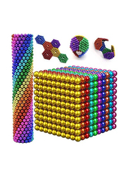 Colorful Magnetic Balls Building 3D Figures, 1000 Pieces, Multicolour