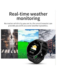 Touch Screen Fitness Tracker Smartwatch, Black