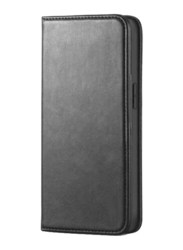 Apple iPhone 13 Pro Leather Folio Flip Mobile Phone Case Cover, Black