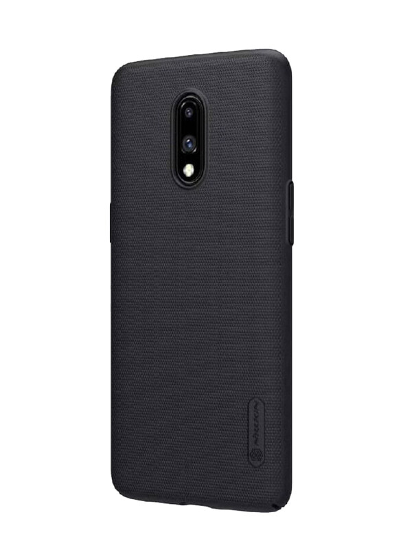 

ICS OnePlus 7 Super Frosted Shield Hard PC Mobile Phone Back Case Cover, Black