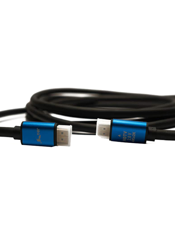 Jbq 5-Meter UHD HDMI Cable, Premium High-Speed HDMI to HDMI for Display Devices, Black/Blue