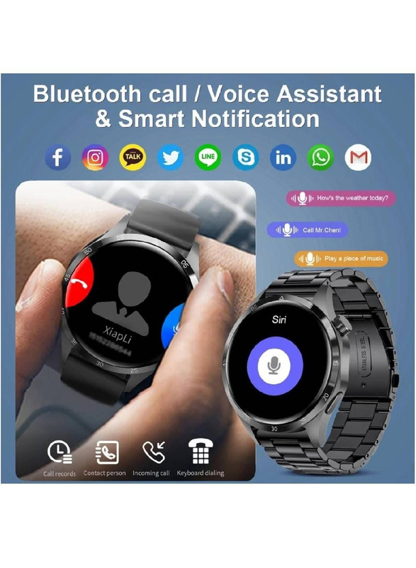 Roxxon New Bluetooth Calling Smartwatch, Heart Rate, Sleep Monitor, IP68 Waterproof, Black