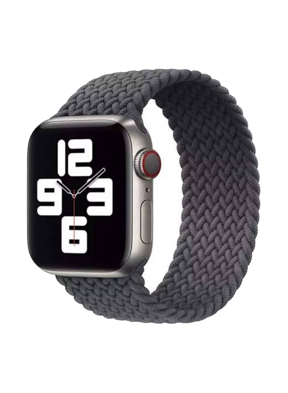 Replacement Braided Solo Loop Strap for Apple Watch 44mm, Small, Grey