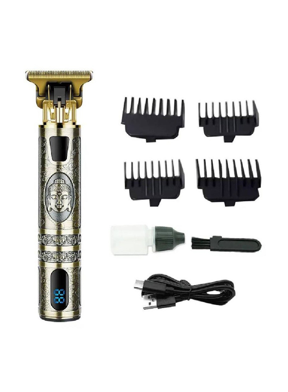 Daling LCD Digital Display Cordless Salon Metal Professional Hair Trimmer Switch Blade, Multicolour