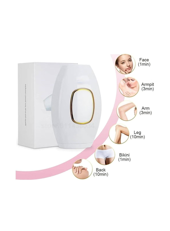 Arabest Hair Removal Device Laser Epilator, White