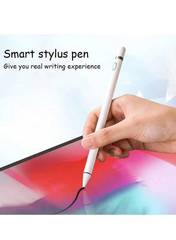 Digital Stylus Pen for Apple iPad & Other Tablets, White