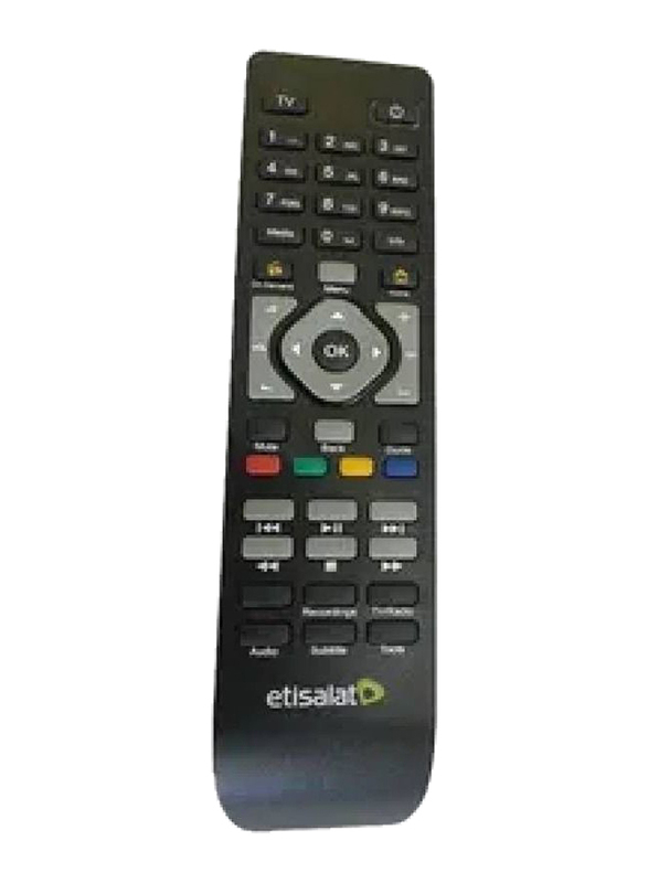 Etisalat Remote Control for Receiver, Black