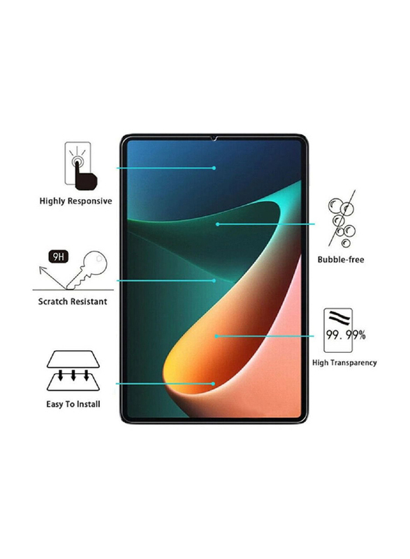 Xiaomi Mi Pad 5/Xiaomi Pad 5 Pro 5G 11" 2021 9H Hardness Scratch Resistant Tempered Glass Tablet Screen Protector, Clear