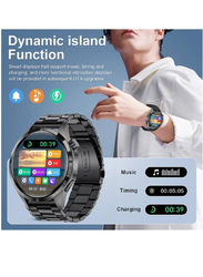 New Design Super AMOLED Bluetooth Calling Smartwatch, Heart Rate, Sleep Monitor, IP68 Waterproof, Black