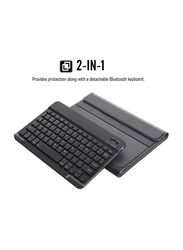 Ntech Bluetooth Wireless Detachable English Keyboard with Pencil Holder for iPad 2018 (6th Gen)/iPad 2017 (5th Gen)/iPad Pro 9.7/iPad Air 2&1, Black