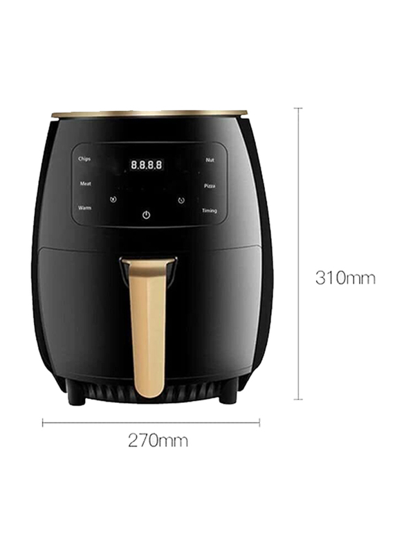 6L Crest Multifunctional Digital Touch Air Fryer, Silver