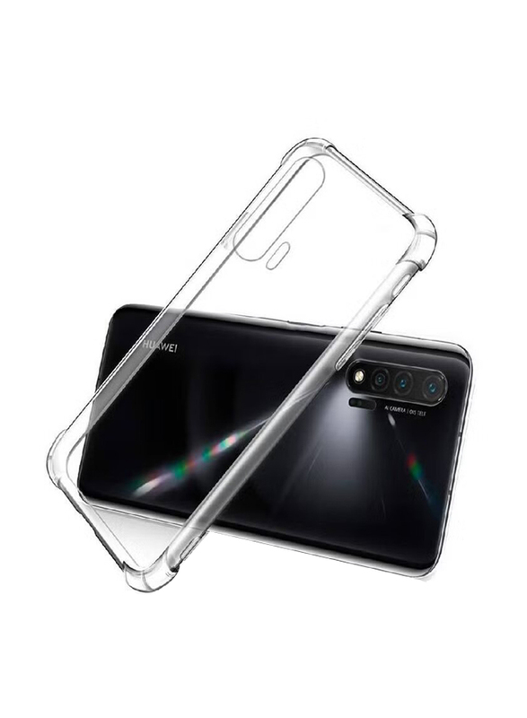 Huawei Nova 6 5G Reinforced Corners TPU Shock-Absorption Flexible Mobile Phone Case Cover, Clear