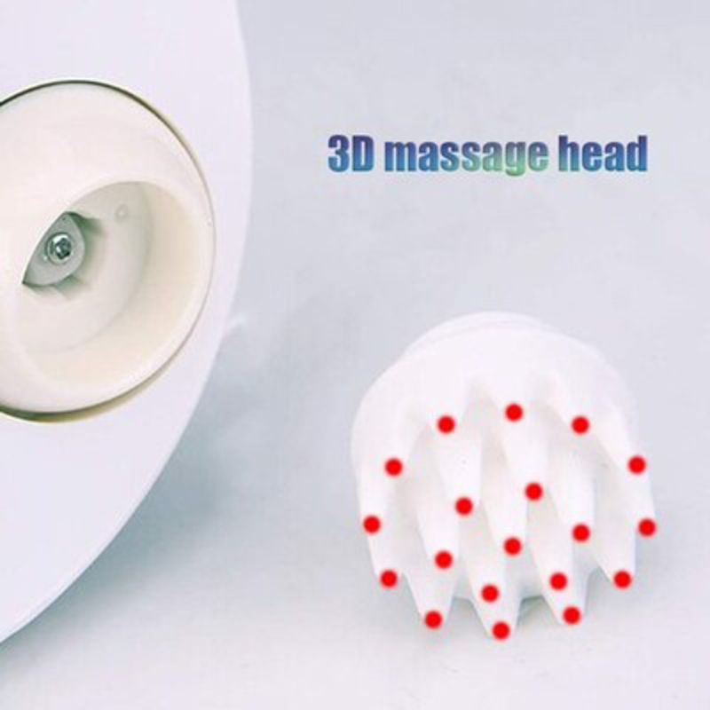 Portable Head Massager Handheld with Tissue Kneading Stress Release, One Size, White