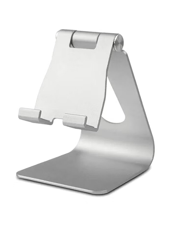 Universal Desktop Stand for Mobile & Tablet Phone, Silver