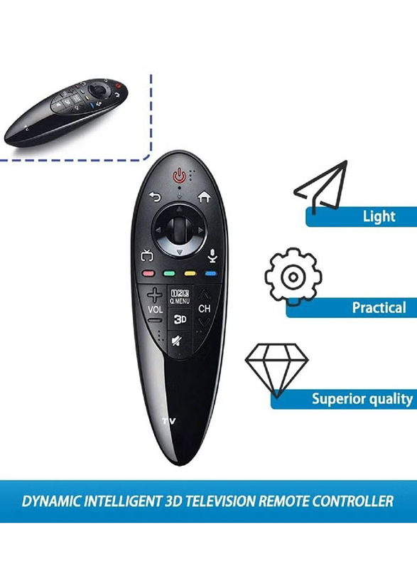 Beauenty Magic Remote Control for LG AN-MR500 3D Smart TV, Black