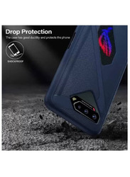 Asus Rog Phone 5 Ultra Slim Flexible and Lightweight Shockproof Bumper Mobile Phone Back Case Cover, Blue