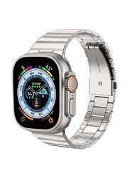 Replacement Stainless Steel Band for Apple Watch Ultra 49mm, Silver