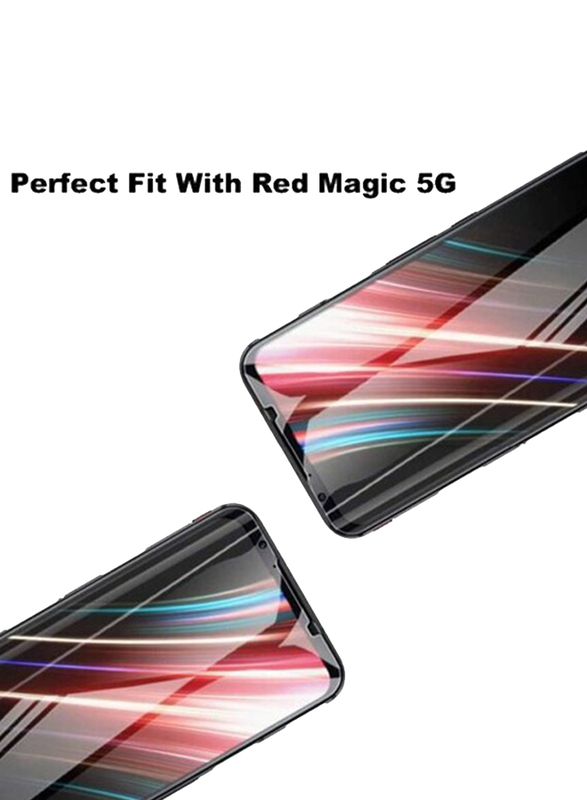 Xinko Nubia Red Magic 5G 2-Piece Ultra Slim HD 2.5D Pro-Fit Premium Tempered Glass, Clear