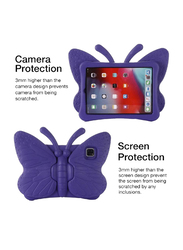 Apple iPad 4th Generation 10.9 2020/iPad Pro 11 2020/2018 Kids EVA Foam Shockproof Kickstand Butterfly Lightweight Mobile Phone Case Cover, Purple