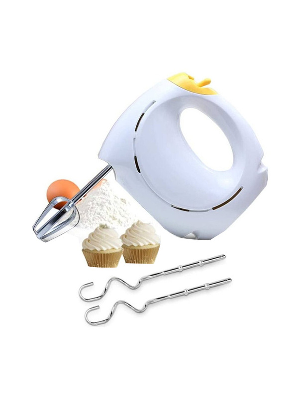Professional Electric Handheld Food Collection Hand Mixer For Baking 7 Speed Function, 150W, White