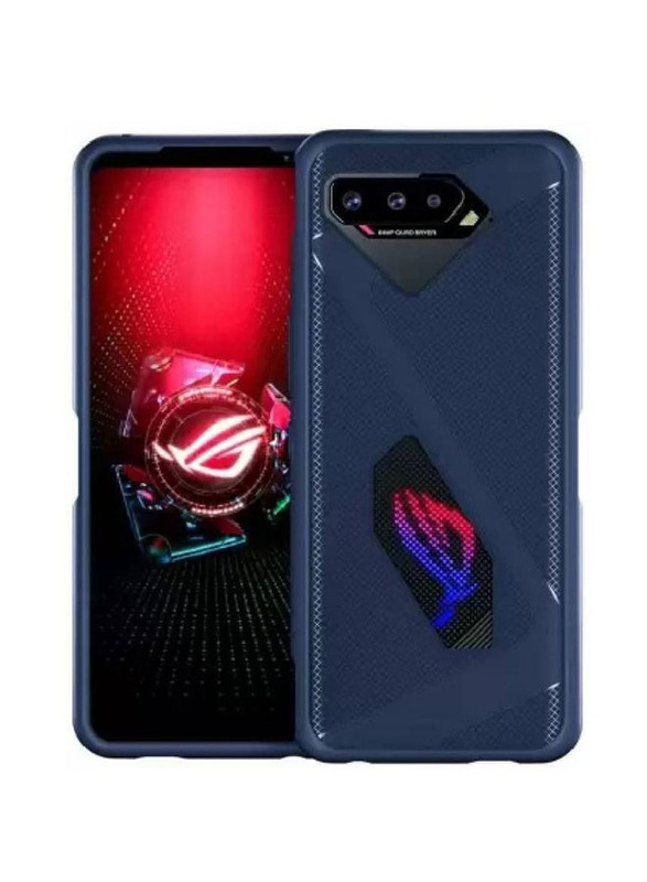 Asus Rog Phone 5 Ultra Slim Flexible and Lightweight Shockproof Bumper Mobile Phone Back Case Cover, Blue