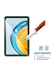 Hyx Huawei MatePad SE 10.4-inch 9H Hardness HD Clear Cover Anti-Scratch Bubble-Free High-Definition Easy-Installation Tempered Glass Tablet Screen Protector, 2 Pieces, Clear