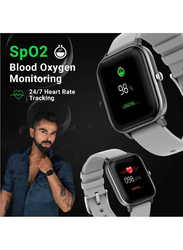Full Touch Smartwatch with Heart Rate Fitness & Sports Tracking, Grey