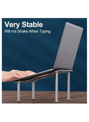 Aluminium Alloy Chair Design Stand for 10-17.3 inch Notebook, Silver