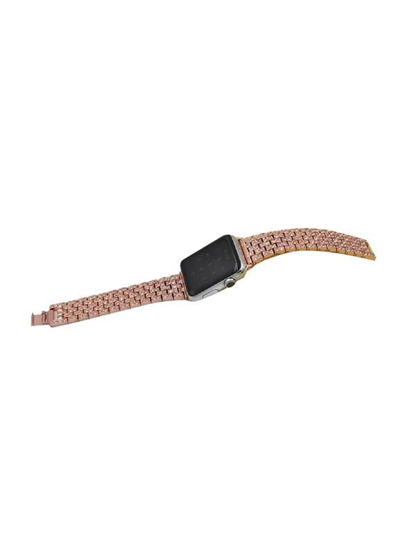 Stylish Replacement Band for Apple Watch 38mm/40mm/41mm, Rose Gold