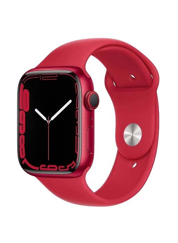 

Generic 45mm Full Touch Screen Smartwatch with Heart Rate Monitor, Red