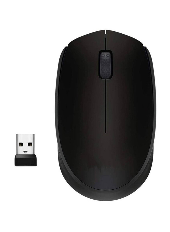 M171 Wireless Optical Mouse with USB Mini Receive, Black