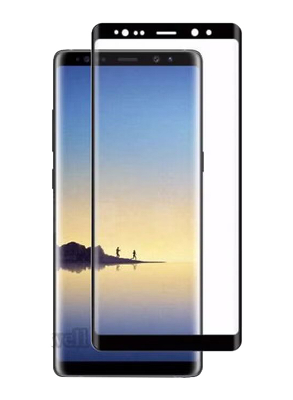 Samsung Galaxy Note 8 3D Curved Full Cover Tempered Glass Screen Protector Film, Clear/Black