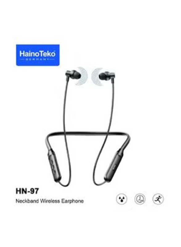 Haino Teko Germany Wireless Bluetooth In-Ear Neckband, Black