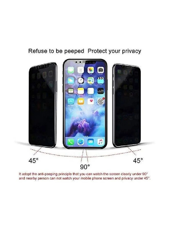 Apple iPhone X Privacy Anti-Spy Tempered Glass Screen Protector, Grey