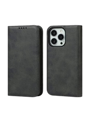 Apple iPhone 13 Pro Leather Wallet Flip Case Mobile Phone Case Cover, Black