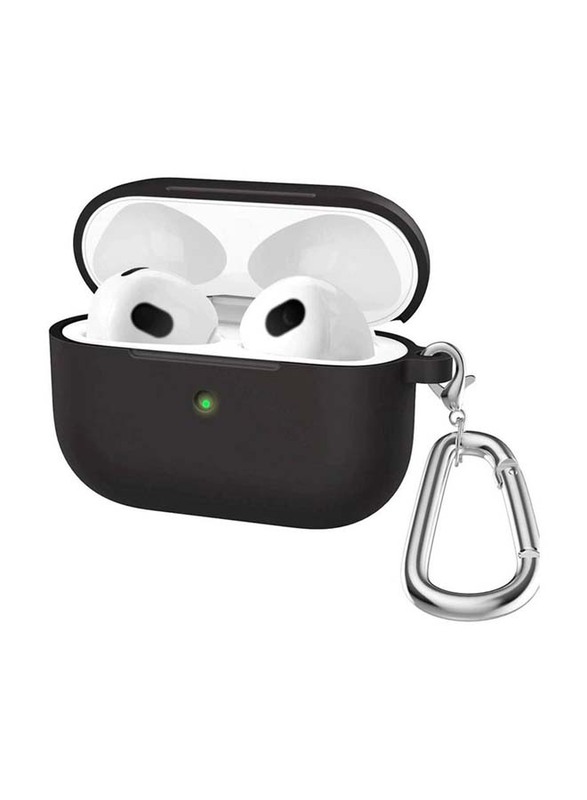 Protective Soft Silicone Case Cover for Apple AirPods 3, Black